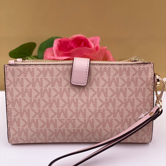 Michael Kors DoubleZip Wallet Wristlet Ballet - Picture 6 of 13